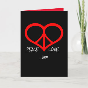 Tarjeta De Agradecimiento Paz Amor Y