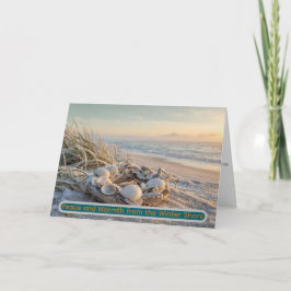 Tarjeta De Agradecimiento Paz y Calidez desde la Costa Invernal • Costera