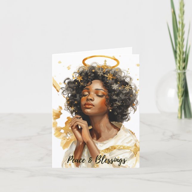 Tarjeta De Agradecimiento Peace Angel Card by Alicia McDaniel Fine Art (Anverso)