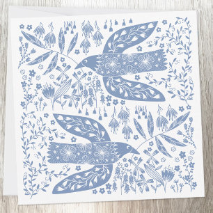 Tarjeta De Agradecimiento Peace Dove Blue Bird