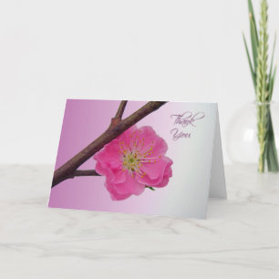 Tarjeta De Agradecimiento Peach Blossom Gracias