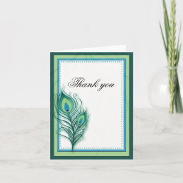 Tarjeta De Agradecimiento Peacock thank you