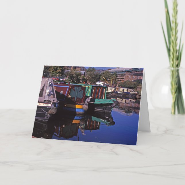 Tarjeta De Agradecimiento Peak Forest Canal Derbyshire Inglaterra (Anverso)