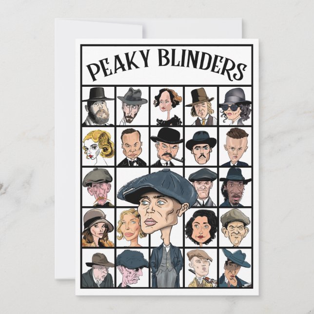 Tarjeta De Agradecimiento Peaky Blinders (Anverso)