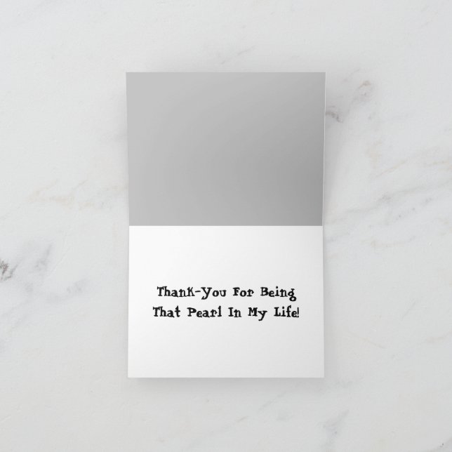 Tarjeta De Agradecimiento Pearl Of Your Ocean Gracias Card (Interior)