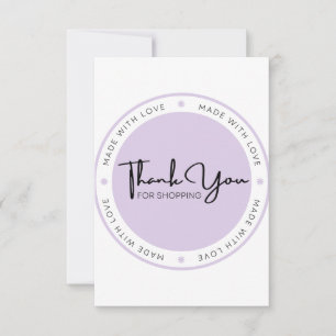 Tarjeta De Agradecimiento Pearl Purple