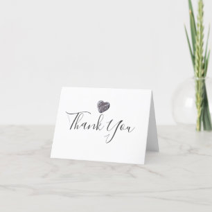 Tarjeta De Agradecimiento Pebble Heart Discovery Gracias