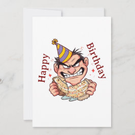 Tarjeta De Agradecimiento Pegatina divertida de cumpleaños