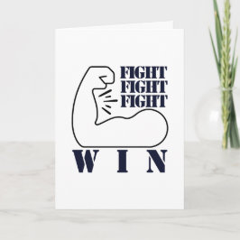Tarjeta De Agradecimiento Pelear, luchar, luchar, ganar