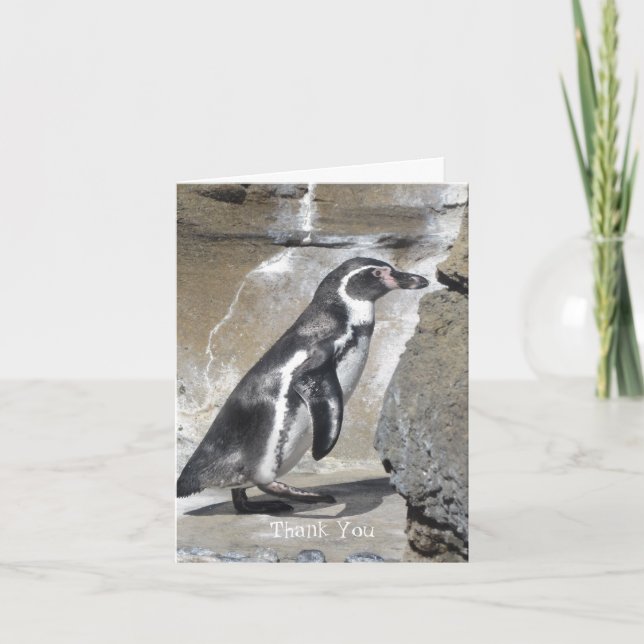 Tarjeta De Agradecimiento Penguin Gracias (Anverso)