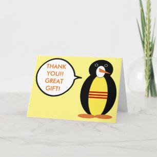 Tarjeta De Agradecimiento Pengüino Ms parlante vietnamita del sur Personaliz