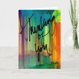 Tarjeta De Agradecimiento Pensando en ti Lovitude Blank Note Card