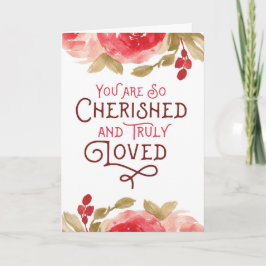 Tarjeta De Agradecimiento Pensar en ti - eres apreciado y querido que