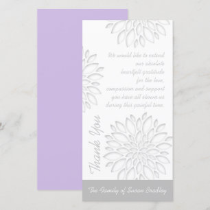 Tarjeta De Agradecimiento Peonies Digital Paper Cut Out 3 Sympathy Gracias