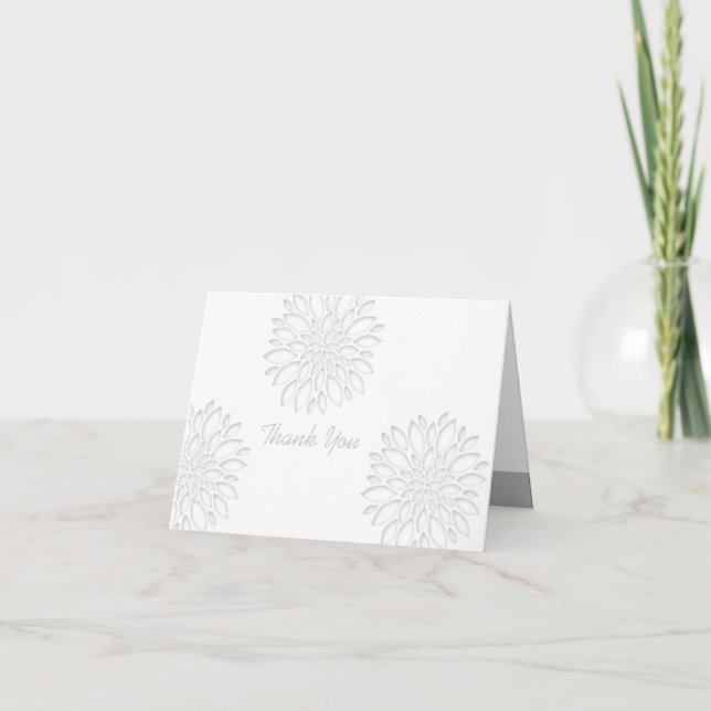Tarjeta De Agradecimiento Peonies Digital Paper Cut Out 3 Sympathy Gracias Y (Anverso)