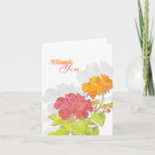 Tarjeta De Agradecimiento Peony Blooms Boda Gracias
