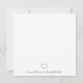 Tarjeta De Agradecimiento Peony Heart Gratitude Note