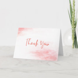 Tarjeta De Agradecimiento Peppermint Candy Thank You Card | Red Watercolor