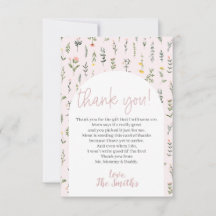 Pequeña Baby Shower de flores silvestres gracias a