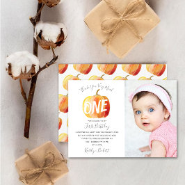 Tarjeta De Agradecimiento Pequeña Calabaza Foto de cumpleaños 1