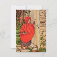 Pequeña cosecha de capucha roja
