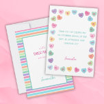 Tarjeta De Agradecimiento Pequeña ducha de bebé<br><div class="desc">Cuadros cardíacos dulces para bebés colección de duchas</div>