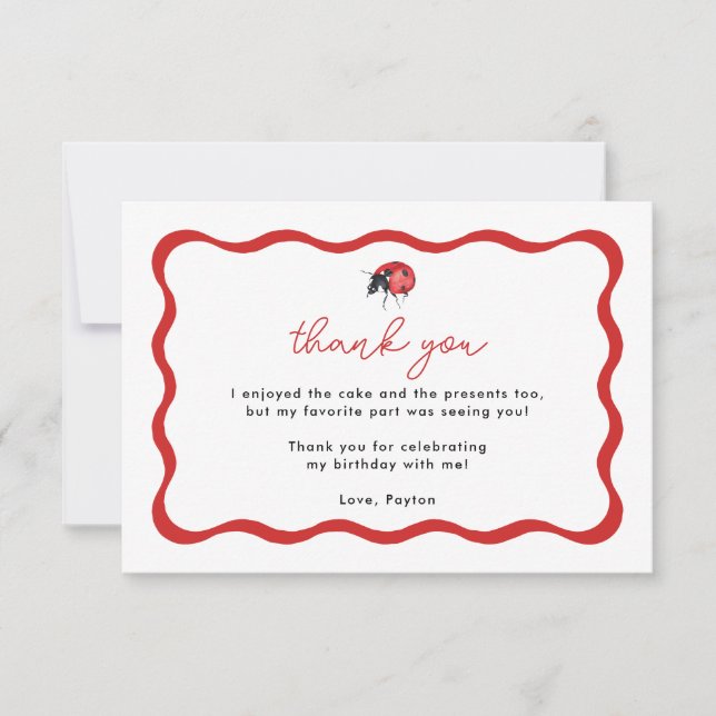 Tarjeta De Agradecimiento Pequeña fiesta de cumpleaños de chicas de moda gra (Anverso)