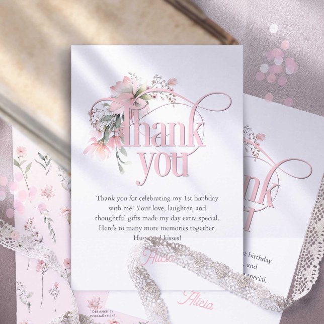 Tarjeta De Agradecimiento Pequeña Miss Maravillosa Chica Elegante Primer Cum (Subido por el creador)