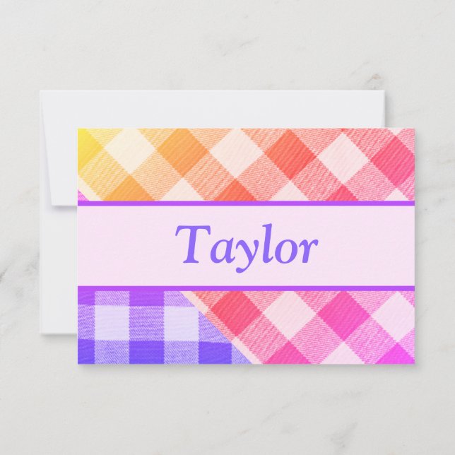 Tarjeta de agradecimiento pequeña para picnic arco (Reverso)