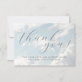 Tarjeta De Agradecimiento Pequeña pieza del cielo del sueño de Baby Shower