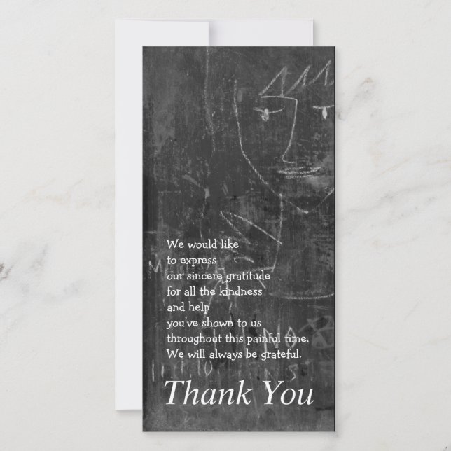 Tarjeta De Agradecimiento Pequeño Ángel 3 Comportamiento Infantil Gracias (Anverso)