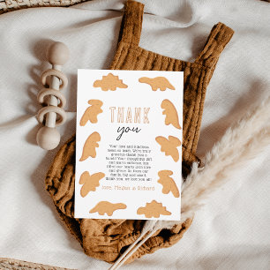 Tarjeta De Agradecimiento Pequeño Baby Shower nugget