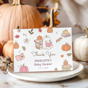 Tarjeta De Agradecimiento Pequeño Boo debe Lilac lindo Baby Shower