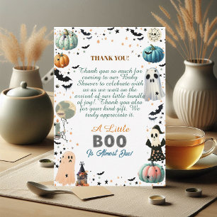 Tarjeta De Agradecimiento Pequeño BOO está cerca, Shower de bebé fantasma de
