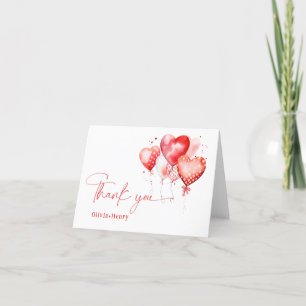 Tarjeta De Agradecimiento Pequeño Día de San Valentín Baby Shower