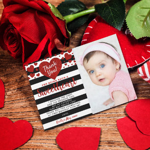 Tarjeta De Agradecimiento Pequeño Día de San Valentín Cumpleaños de cualquie