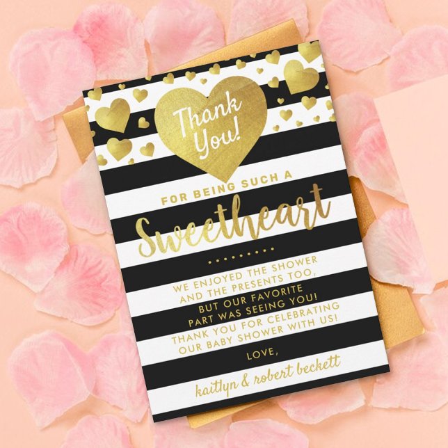 Tarjeta De Agradecimiento Pequeño El día de San Valentín Baby Shower (Subido por el creador)