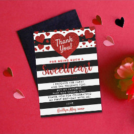 Tarjeta De Agradecimiento Pequeño El día de San Valentín  Cualquier cumpleañ