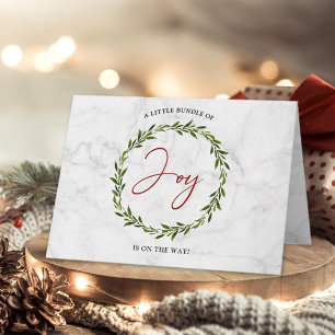 Tarjeta De Agradecimiento Pequeño Grupo De Navidades De Alegría Baby Shower