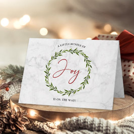 Tarjeta De Agradecimiento Pequeño Grupo De Navidades De Alegría Baby Shower