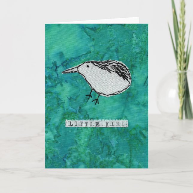 Tarjeta De Agradecimiento Pequeño kiwi, recién nacido (Anverso)