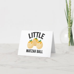 Tarjeta De Agradecimiento Pequeño Matzah Ball Gracioso regalo judío Hanukkah