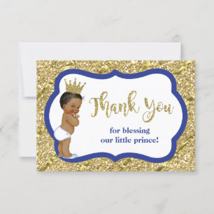 Tarjeta De Agradecimiento Pequeño príncipe Thank You Card, azul, falso
