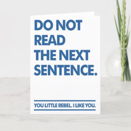 Tarjeta De Agradecimiento Pequeño rebelde