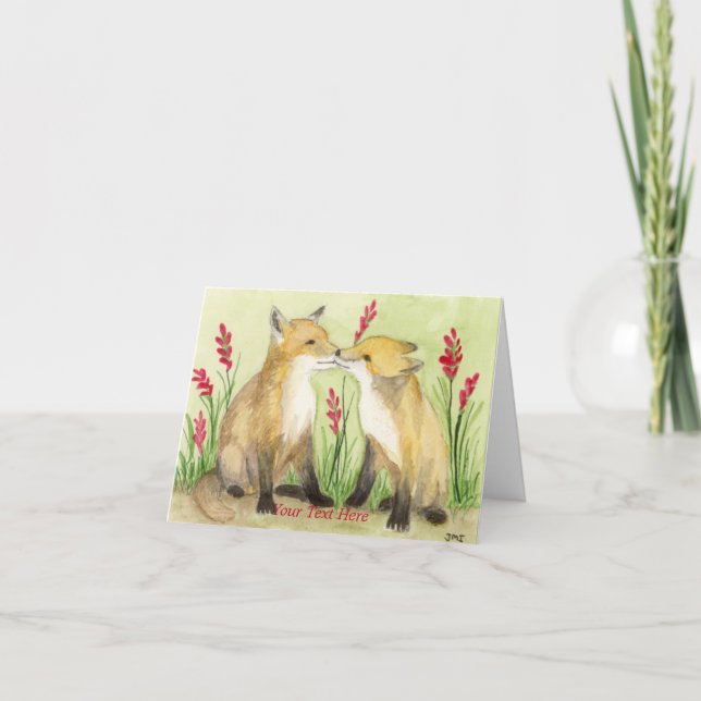 Tarjeta De Agradecimiento Pequeño Vixens (Anverso)