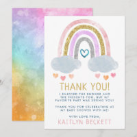 Pequeño y bonito Baby Shower arcoiris