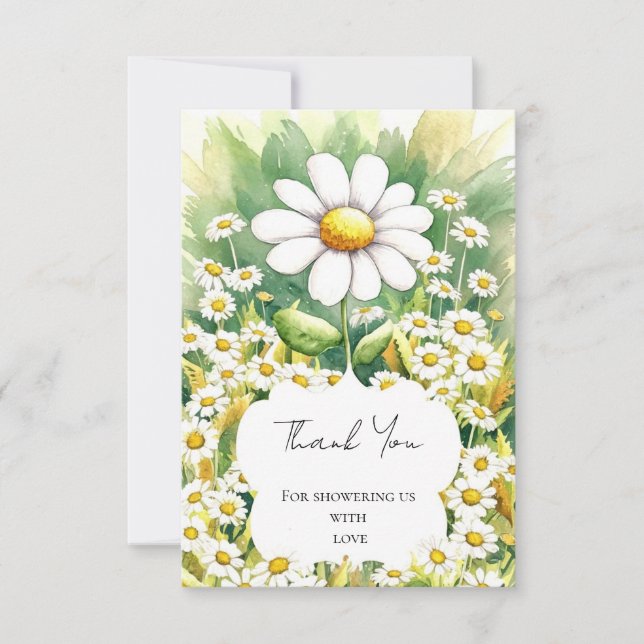 Tarjeta De Agradecimiento Pequeño y encantado Baby Shower (Anverso)