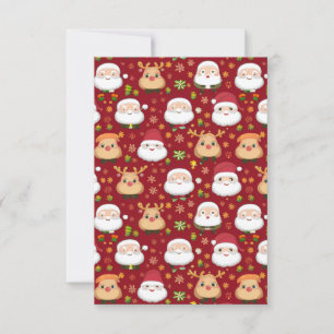 Tarjeta De Agradecimiento Pequeños Amigos Y Renos Encantadores