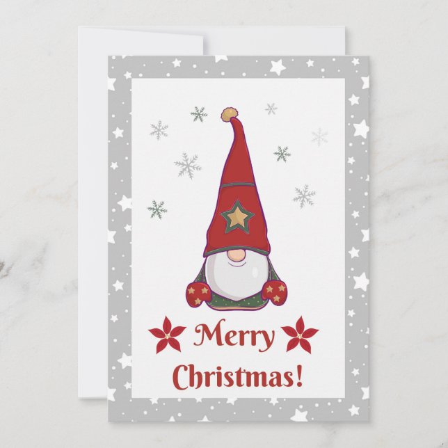 Tarjeta De Agradecimiento Pequeños ayudantes de Santa Claus - Edición para N (Anverso)