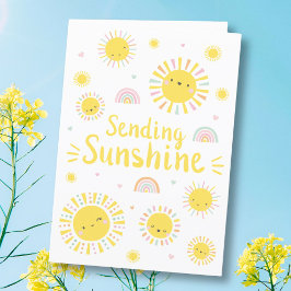 Tarjeta De Agradecimiento Pequeños soles y arcos